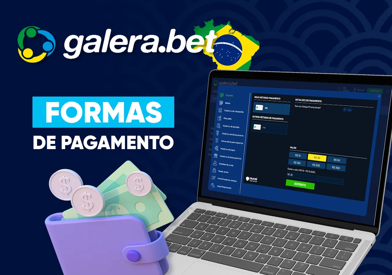 Deposite e retire fundos de forma rápida e segura