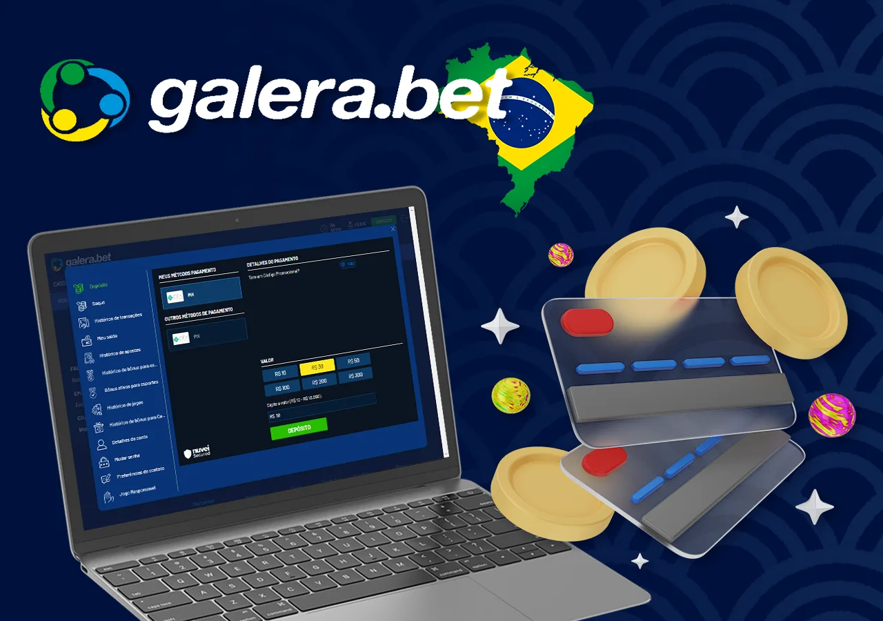 Depositar dinheiro em sua conta Galera Bet é muito fácil