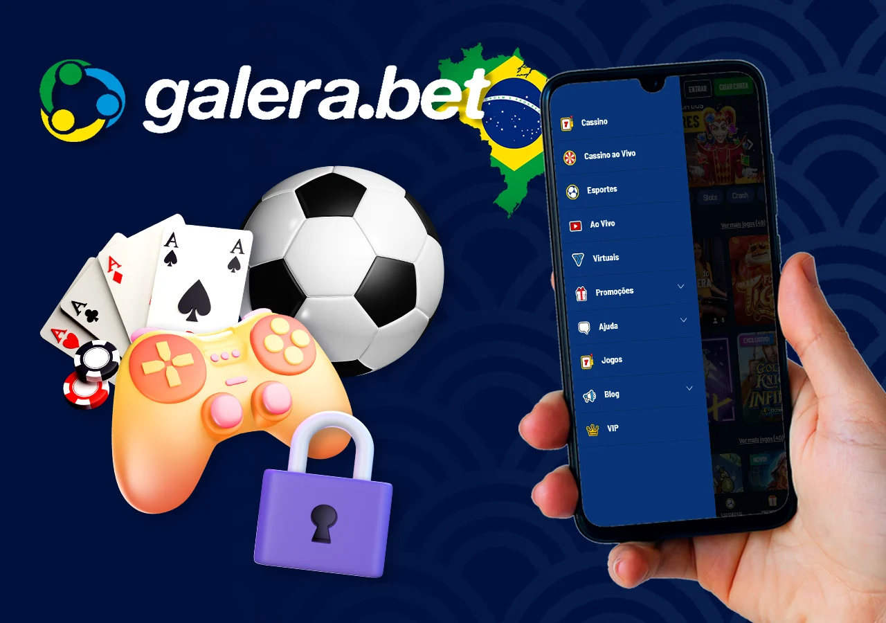 Principais recursos do aplicativo Galera Bet